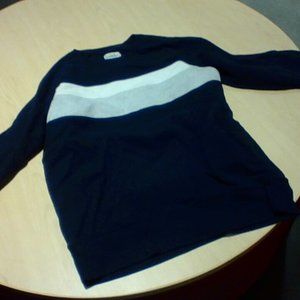Goodfellow navy striped crew neck sweater size M